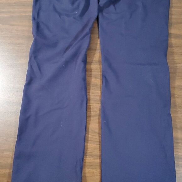 Betabrand Dress Pants Straight Leg Yoga Pants Navy W0076-SF Size Medium Petite - Picture 9 of 11